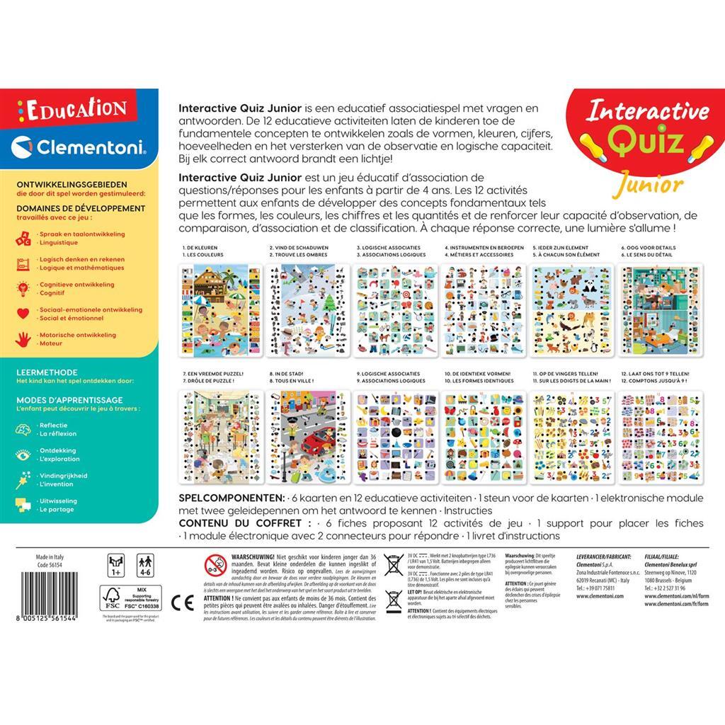 Clementoni Interactieve Quiz Junior 4-6 Jaar + Licht - Image 4