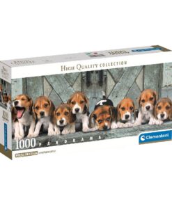 Clementoni Panorama Puzzel Beagles 1000 Stukjes