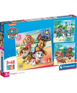 Clementoni Super Color 3in1 Puzzel Paw Patrol 3x48 Stukjes