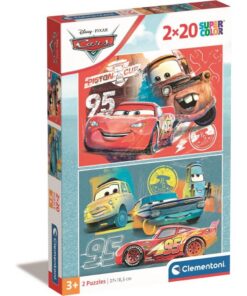 Clementoni Supercolor Puzzel Disney Cars 2x20 Stukjes