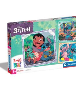 Clementoni Supercolor Puzzel Stitch 3x48 Stukjes