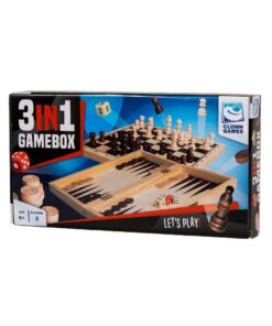 Alternative view of Clown Games 3in1 Spellendoos Hout