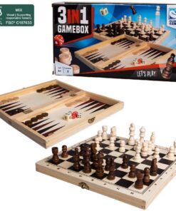 Clown Games 3in1 Spellendoos Hout