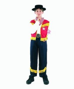 Clown Kinderkostuum Cowboy 7-9 jaar