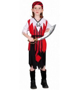 Clown Kinderkostuum Piratenmeisje 10-12 jaar