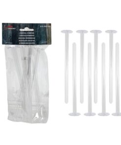 Cocktailstampers 18 cm  8 Stuks Transparant