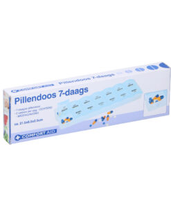 Comfort Aid Pillendoos 7-daags 2x6.4x21.5 cm Blauw/Wit