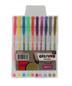 Creafun Gelpennen Neon Glitter Metallic 10 Stuks
