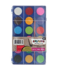 Creafun Waterverf 18 Kleuren + Kwast