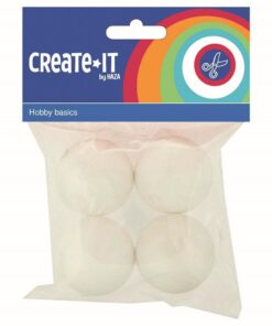 Create It Polystyreen Bollen 4.5 cm 4 Stuks