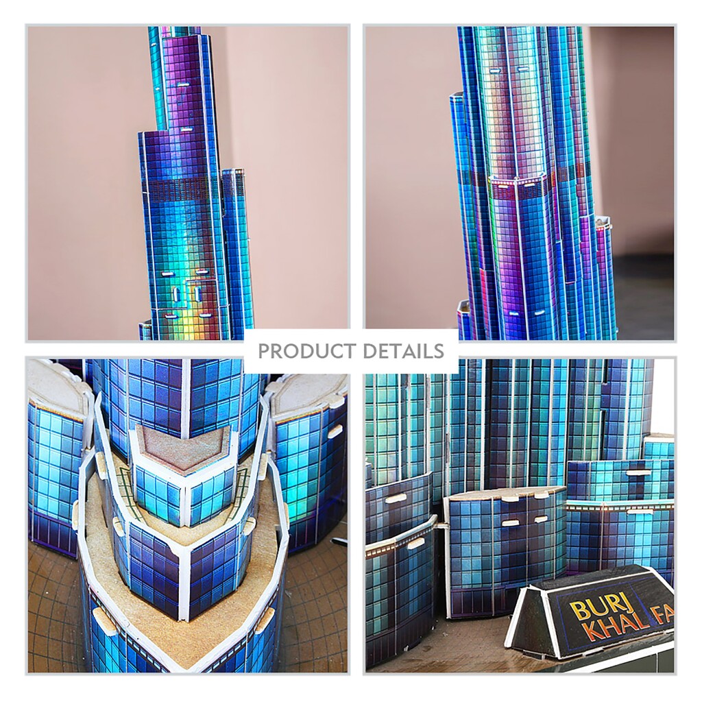 Cubic Fun 3D LED Puzzel Burj Khalifa 136 Stukjes - Image 3