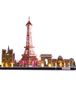 Alternative view of Cubic Fun 3D LED Puzzel Parijs 115 Stukjes