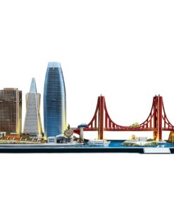 Alternative view of Cubic Fun 3D Puzzel City Line San Francisco + LED Verlichting 90 Stukjes