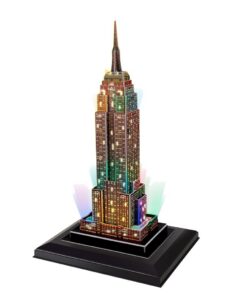Alternative view of Cubic Fun 3D Puzzel Empire State Building + LED Verlichting 58 Stukjes