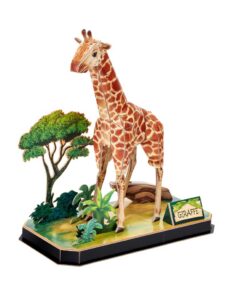 Alternative view of Cubic Fun 3D Puzzel Giraffe 43 Stukjes