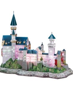 Alternative view of Cubic Fun 3D Puzzel Neuschwanstein Castle + LED Verlichting 128 Stukjes