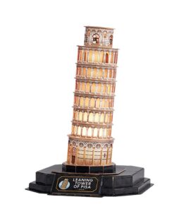 Alternative view of Cubic Fun 3D Puzzel Pisa + Licht 42 Stukjes