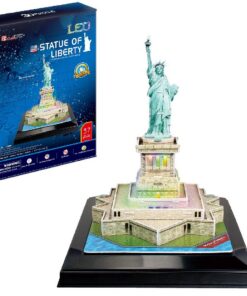 Cubic Fun 3D Puzzel Statue of Liberty + LED Verlichting 37 Stukjes