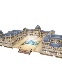 Alternative view of Cubic Fun 3D Puzzel The Louvre + LED Verlichting 137 Stukjes