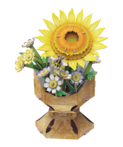 Alternative view of Cubic Fun 3D Puzzel Zonnebloem 102 Stukjes