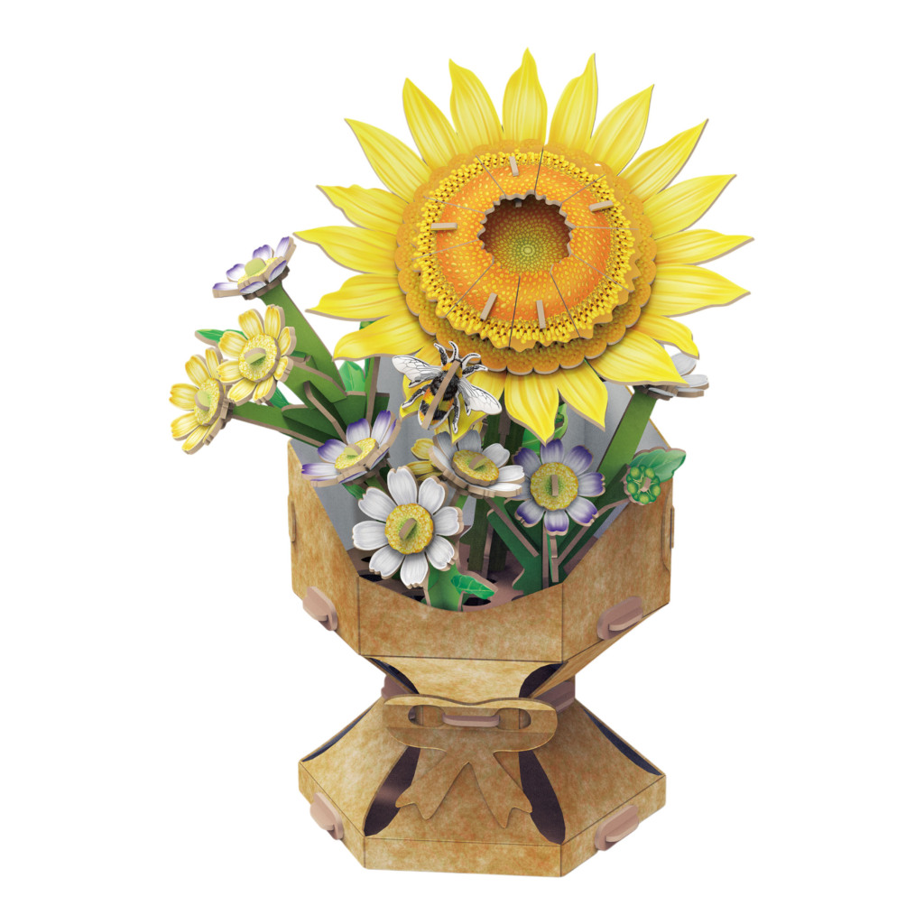 Cubic Fun 3D Puzzel Zonnebloem 102 Stukjes - Image 2