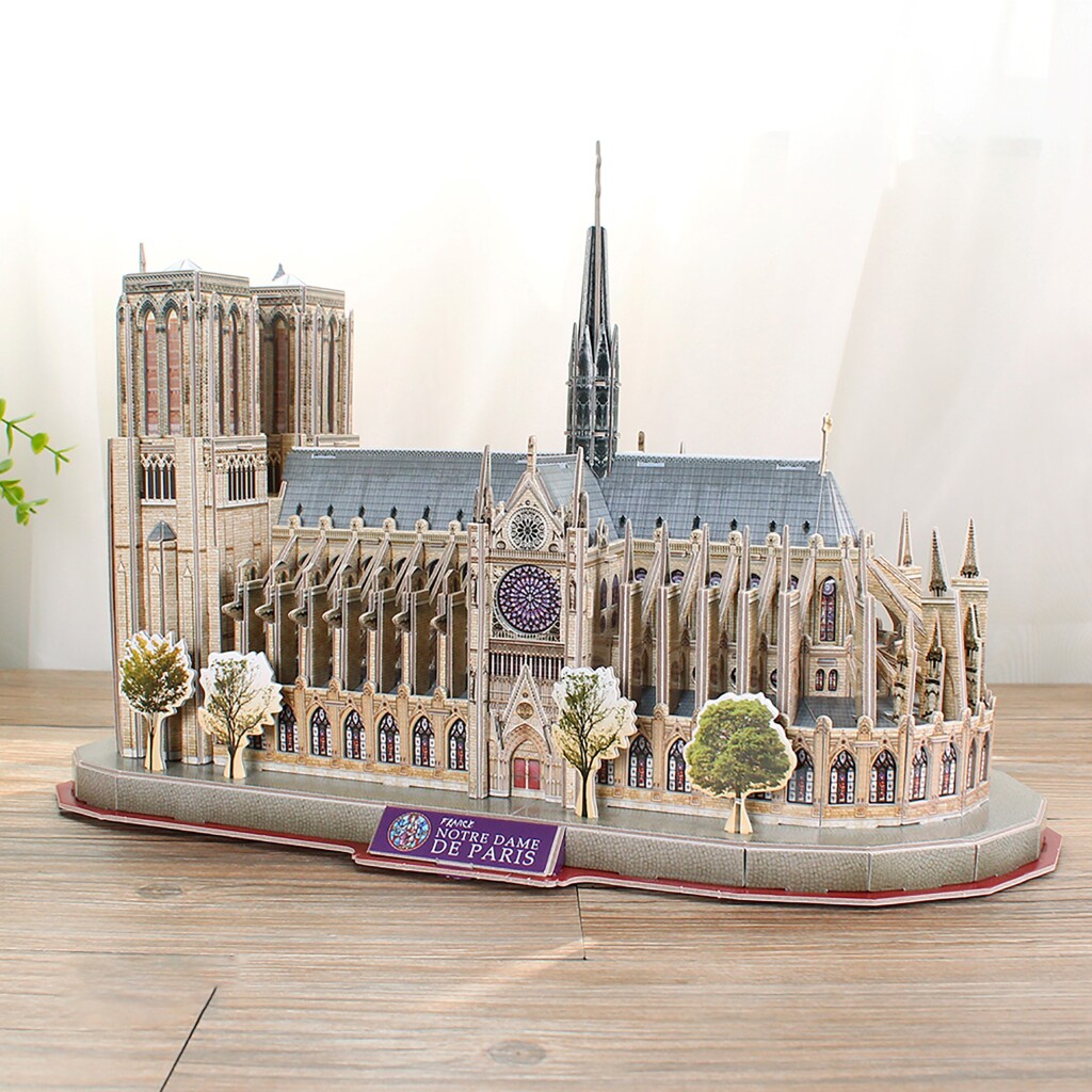 Cubic Fun National Geographic 3D Puzzel Notre-Dame Parijs 128 Stukjes - Image 3