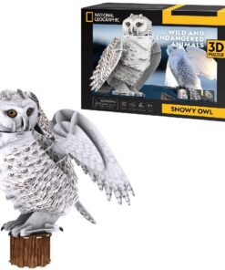 Cubic Fun National Geographic 3D Puzzel Sneeuwuil 32 Stukjes