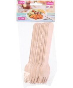 Alternative view of Cuisine Elegance Houten Vorken 16 cm 12 Stuks