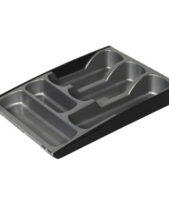 Curver Bestekbak Uitschuifbaar 7-vaks Grijs/Antraciet