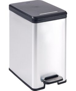 Curver Decobin Slim Pedaalemmer 25L Metallic/Zwart