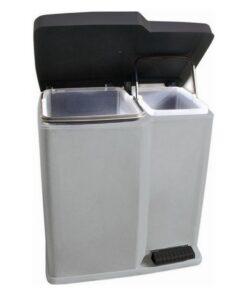 Alternative view of Curver Duo Pedaalemmer 15L+6L Zilver/Zwart