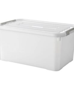 Curver Handy+ Opbergbox 50L Transparant/Grijs/Wit
