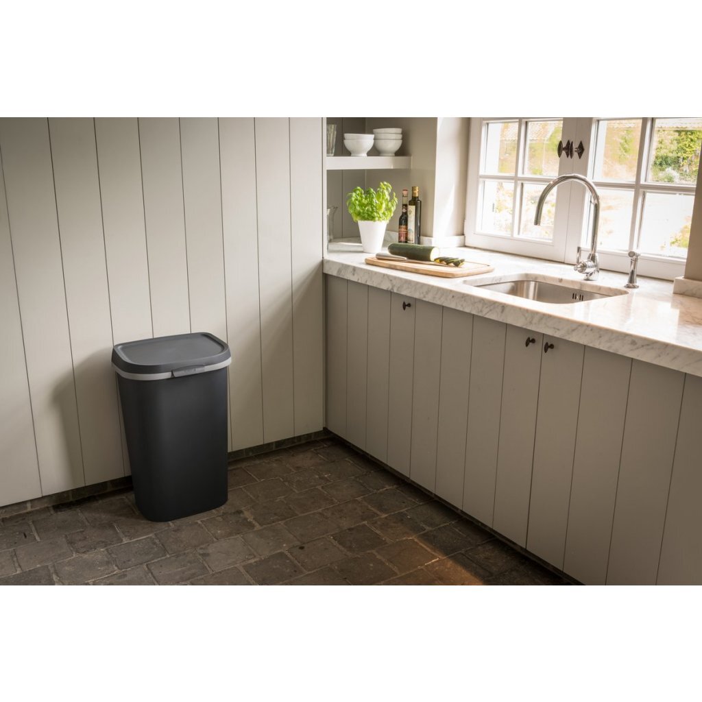 Curver Mistral Flat Afvalbak 50L Antraciet - Image 2