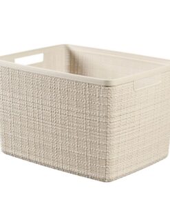 Curver Opbergmand Jute-Look 20L Cr&egrave;me