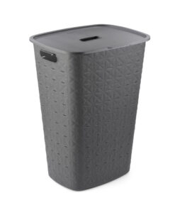 Curver Softex Wasmand met Deksel 56L Antraciet