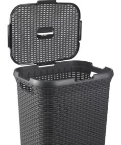 Alternative view of Curver Style Rieten-Look Wasmand 60L Antraciet