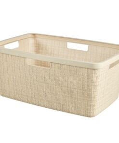 Curver Wasmand Jute-Look 46L Cr&egrave;me