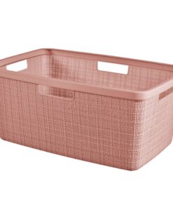 Curver Wasmand Jute-Look 46L Roze