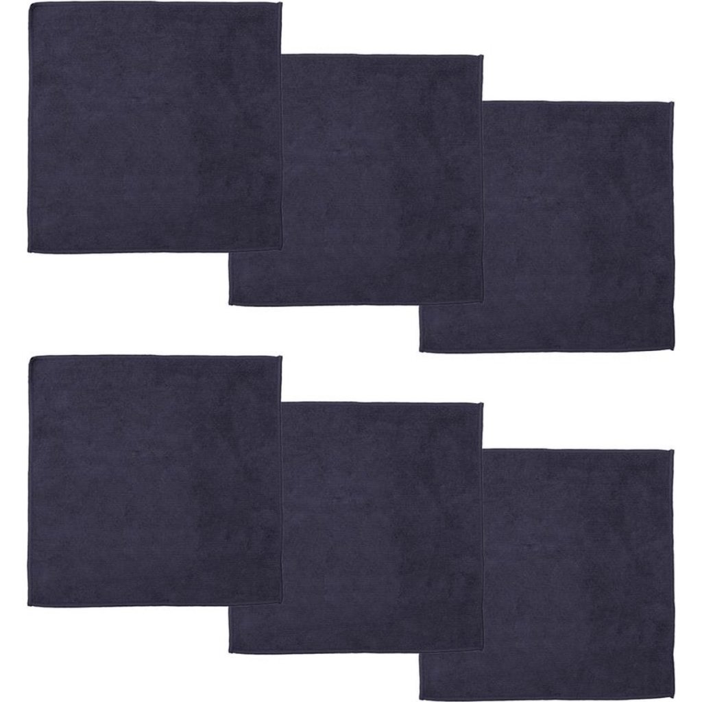 DDDDD Microvezeldoek Billie 30x30 cm 6 Stuks Donkerblauw - Image 2