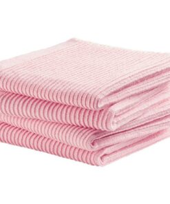 DDDDD Vaatdoeken 30x30 cm 4 Stuks Zachtroze/Katoen