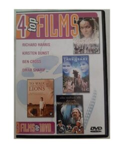 DVD 4 Top Films To Walk With Lions/True Heart/Far Pavillions/Escape To Grizzly Mountain