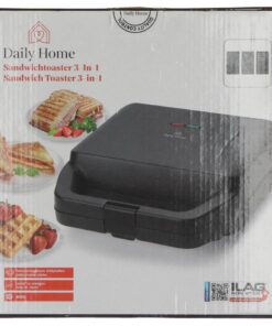 Daily Home Tosti Wafelijzer Set Zwart