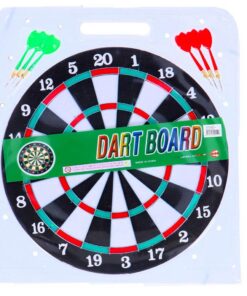 Dartboard Tweezijdig + 6 Pijlen 37 cm