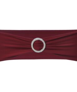 Decoratief stoellint met een diamant 25 stuks (wijnrood)