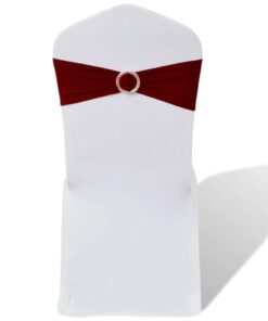 Decoratief stoellint met een diamant 25 stuks (wijnrood)