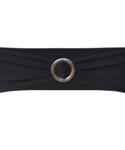 Decoratief stoellint met een diamant 25 stuks (zwart)