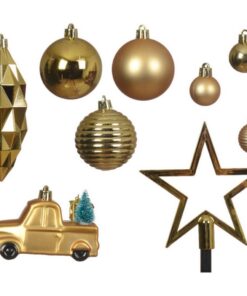 Alternative view of Decoris Kerstboom Decoratie 67-delig Goud