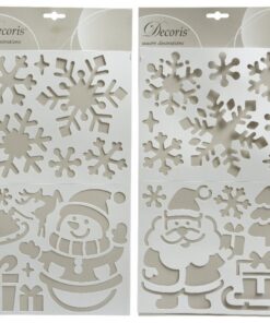 Alternative view of Decoris Kerstfiguren Stencils Assorti