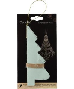 Alternative view of Decoris Papieren Boom 11.3x15 cm Mintgroen