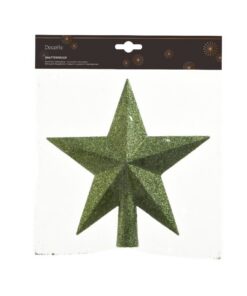 Decoris Piek 4.2x19x19 cm Groen Glitter